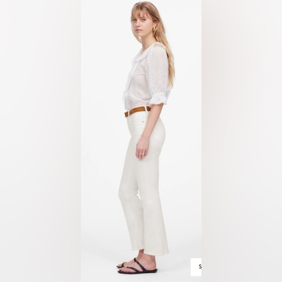 Madewell Mid Rise Kickout Crop Jeans - Picture 2 of 8
